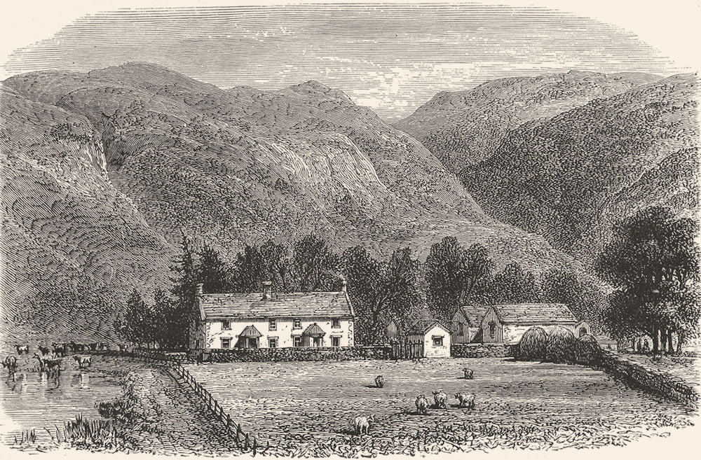 SCOTLAND. Dr Guthrie's house, Loch Lee c1886 old antique vintage print picture